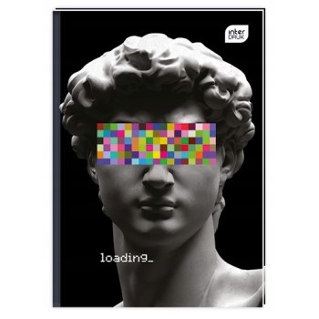 Brulion A5 96k kratka mix wzorów twarda oprawa INTERDRUK