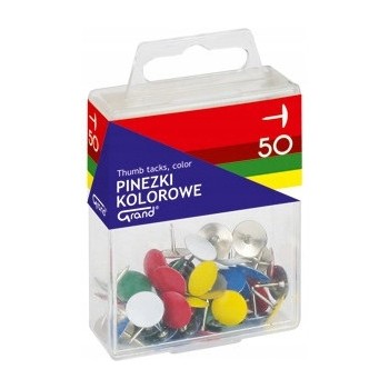Pinezki kolorowe GRAND 50szt.T4 110-1115