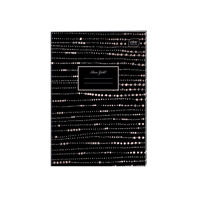 Zeszyt A4 60k kratka 70g METALLIC ROSE GOLD INTERDRUK