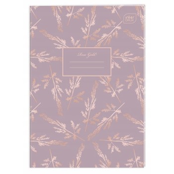 Zeszyt A4 60k kratka 70g METALLIC ROSE GOLD INTERDRUK