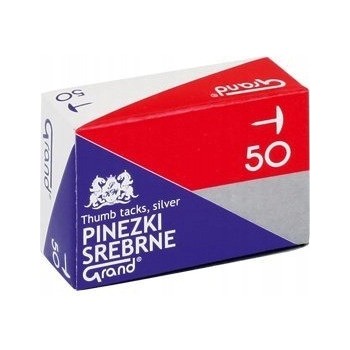 Pinezki srebrne S50 (10paczek) GRAND 110-1378