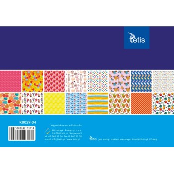 Zeszyt papierów kreatywnych A5 16k 100g KB029-04 TETIS