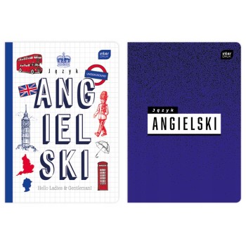 Zeszyt A5 60k kratka JĘZYK ANGIELSKI INTERDRUK