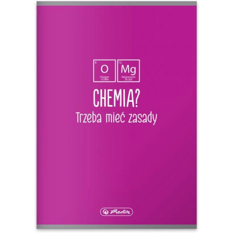 Zeszyt szkolny przedmiotowy A5 60 kartek w kratkę 70g CHEMIA 9577412 HERLITZ