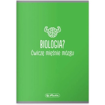 Zeszyt szkolny przedmiotowy A5 60 kartek w kratkę 70g BIOLOGIA 9577404 HERLITZ
