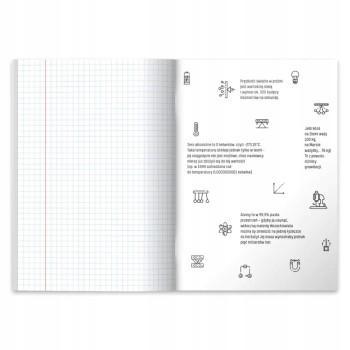 Zeszyt szkolny przedmiotowy A5 60 kartek w kratkę 70g FIZYKA 9577420 HERLITZ