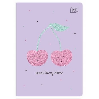 Zeszyt A5 16k 3linia GLITTER dziewczęcy INTERDRUK