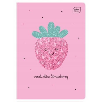 Zeszyt A5 16k 3linia GLITTER dziewczęcy INTERDRUK