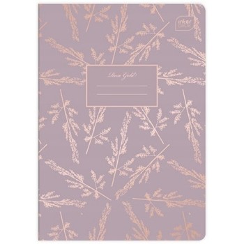 Zeszyt A5 60k linia 70g METALLIC ROSE GOLD INTERDRUK