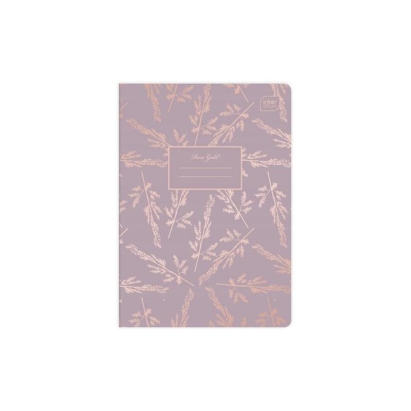 Zeszyt A5 60k linia 70g METALLIC ROSE GOLD INTERDRUK