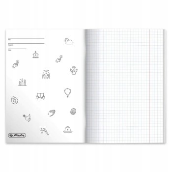 Zeszyt szkolny przedmiotowy A5 60 kartek w kratkę 70g RELIGIA 9577446 HERLITZ