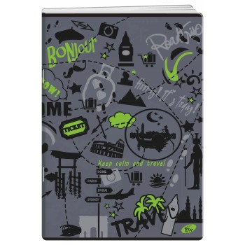 Zeszyt A5 80k kratka okładka miękka SYMBOLS EL-M11-080-KA5 ELISA