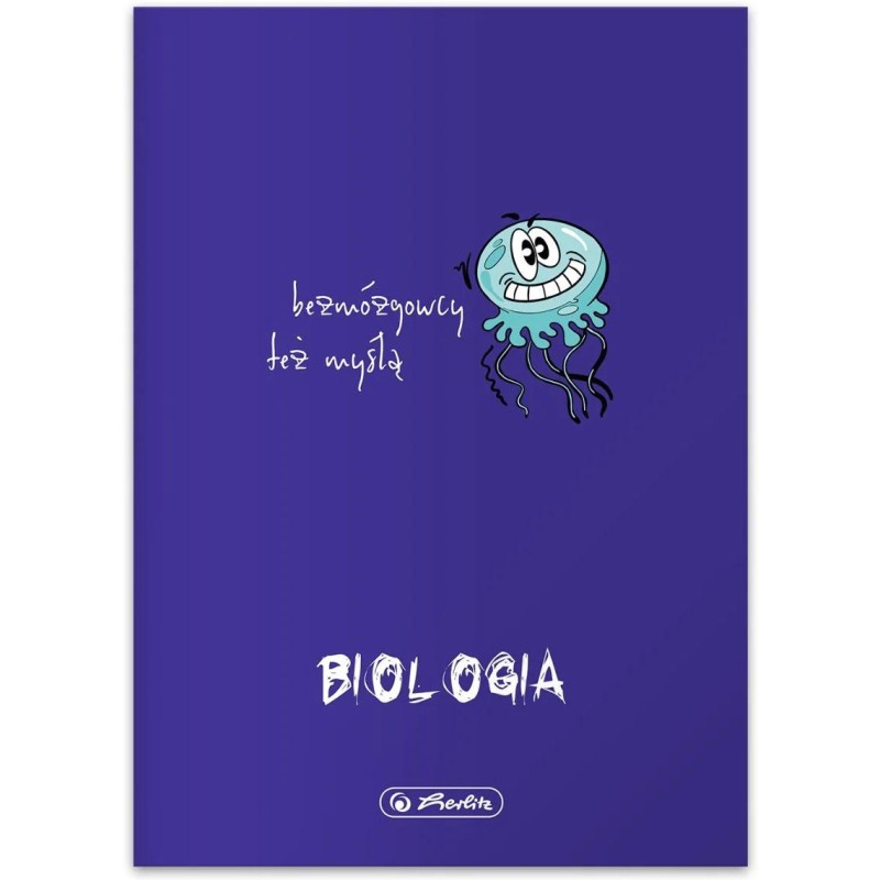Zeszyt szkolny przedmiotowy A5 60 kartek w kratkę 70g BIOLOGIA 9500059 HERLITZ