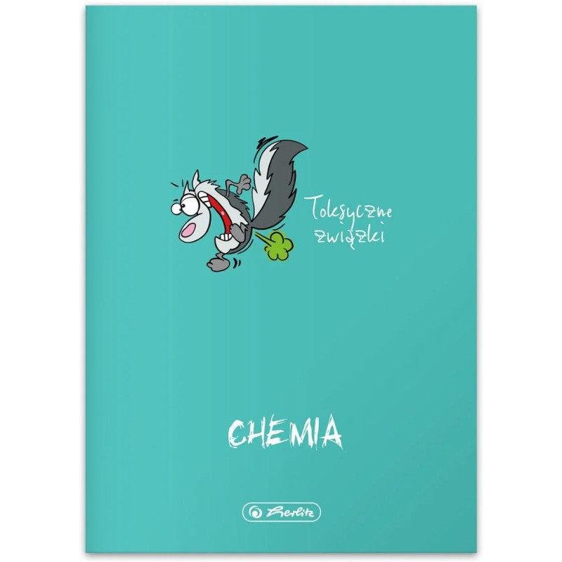 Zeszyt szkolny przedmiotowy A5 60 kartek w kratkę 70g CHEMIA 9500073 HERLITZ
