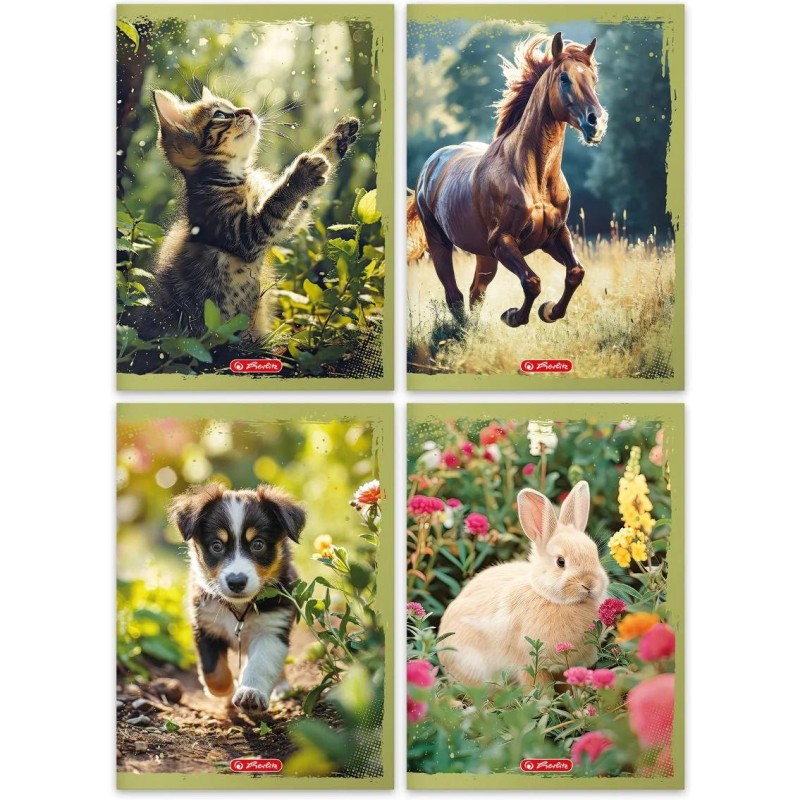 Zeszyt A4 32k 3linia ANIMALS 400197965 HERLITZ
