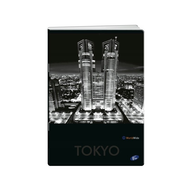 Zeszyt A5 80k linia okładka miękka CITIES BY NIGHT EL-M1-080-LA5 ELISA