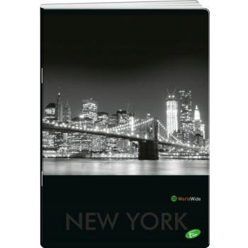 Zeszyt A5 80k linia okładka miękka CITIES BY NIGHT EL-M1-080-LA5 ELISA