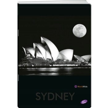 Zeszyt A5 80k linia okładka miękka CITIES BY NIGHT EL-M1-080-LA5 ELISA