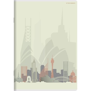 Zeszyt A5 80k kratka margines 70g CITY/GRAD 400169444 TOP 2000