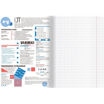 Zeszyt A5 60k kratka 70g ze ściągami MATEMATYKA 400169455 TOP 2000