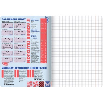 Zeszyt A5 60k kratka 70g ze ściągami FIZYKA 400169458 TOP 2000
