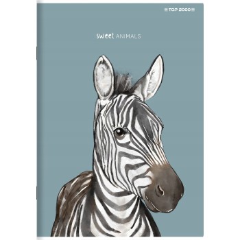 Zeszyt A5 96k linia margines 70g ANIMAL 400169468 TOP 2000