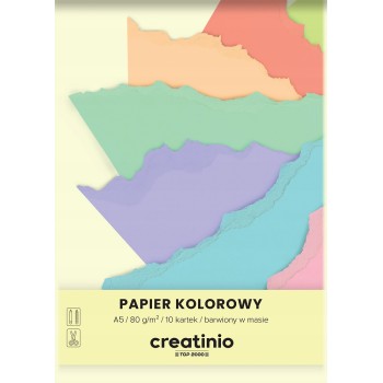 Zeszyt papierów kolorowych A5 10k 80g CREATINIO 400176683 TOP 2000