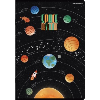 Zeszyt A5 16k 3linia kolorowa SPACE ADVENTURE 400181613 TOP 2000
