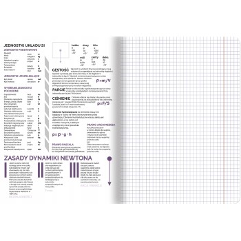 Zeszyt A5 60k kratka margines ściągi FIZYKA 400181527 TOP 2000