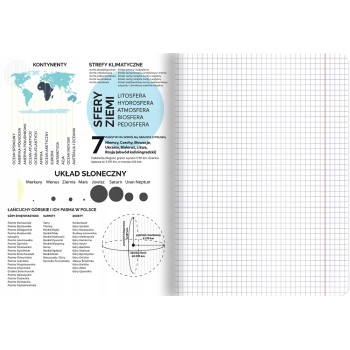 Zeszyt A5 60k kratka margines ściągi GEOGRAFIA 400181530 TOP 2000