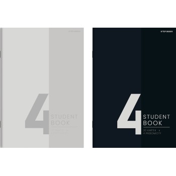Zeszyt A4 80k kratka 4 przedmioty STUDENT BOOK 400183848 TOP 2000
