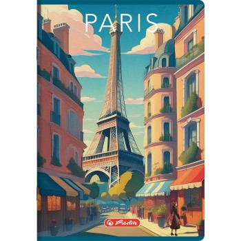 Zeszyt A4 96k linia z z marginesem RETRO CITY 400196849 HERLITZ