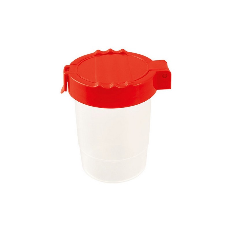 Pojemnik na wodę zamykany czerwony KF005-C TETIS