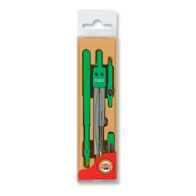 Cyrkiel + grafion + końcówka + grafit plastikowe etui 04904 KOH-I-NOOR