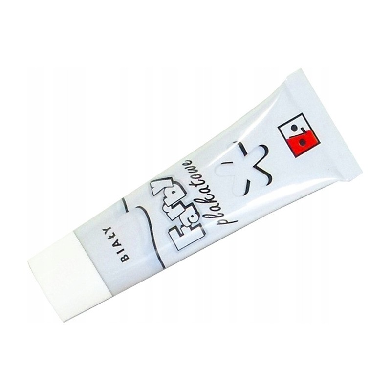 Farby plakatowe w tubach biała 026 JEDNOŚĆ