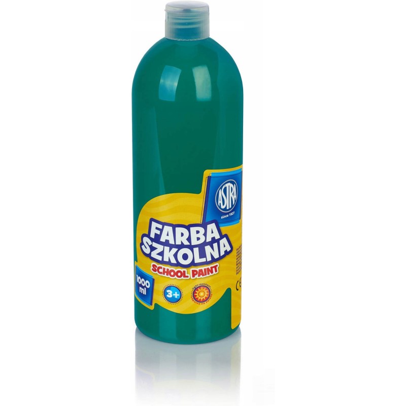 Farba plakatowa szkolna 1000ml szmaragdowa 301217063 ASTRA