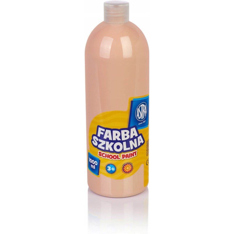 Farba plakatowa szkolna 1000ml cielista beżowa 301217062 ASTRA
