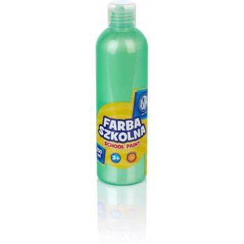 Farba plakatowa szkolna 250ml perłowa zielona 301217037 ASTRA