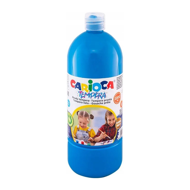 Farba CARIOCA TEMPERA 1000ml niebieska/cyan 170-1442 / 170-2640