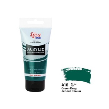 Farba akrylowa Rosa Studio 75ml DEEP GREEN 416