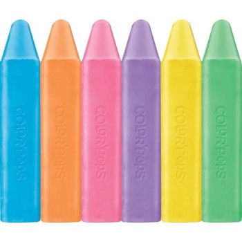 Kreda chodnikowa COLOR PEPS 6 kolorów, pud z zawieszką 936010 MAPED