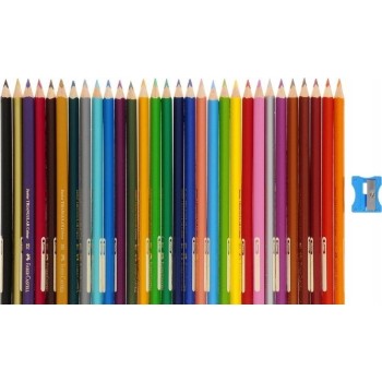 Kredki trójkątne FABER-CASTELL Junior Grip 30 kolorów 116530 FC