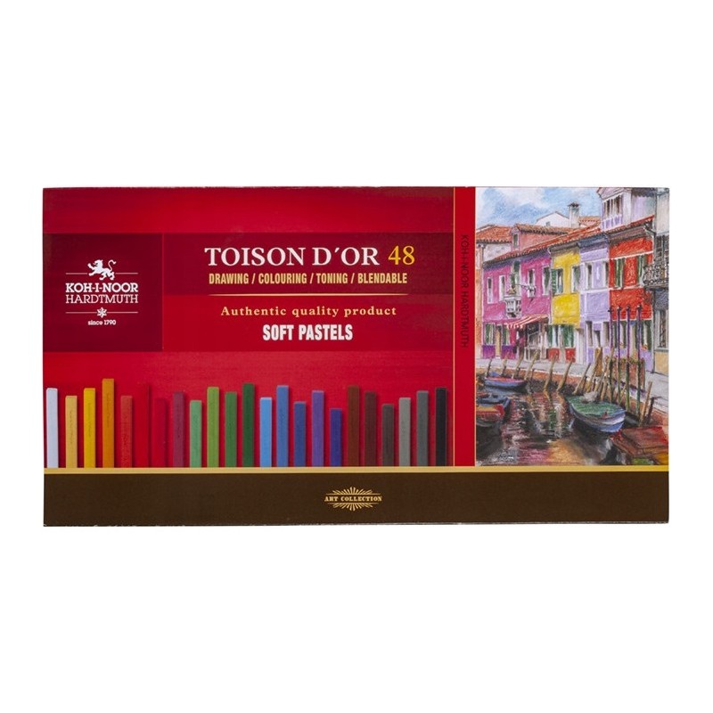 Kredki pastele suche w sztyfcie 7x7mm 48 kol. 8586 KOH-I-NOOR