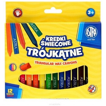 Kredki świecowe trójkątne zestaw 12 kolorów 316118001 ASTRA