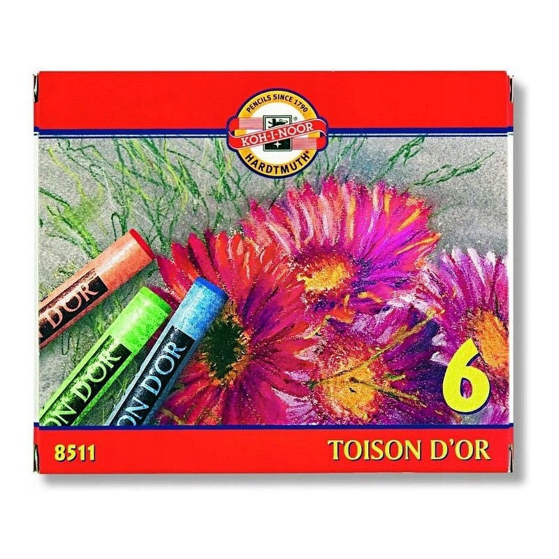 Kredki pastele suche 6kol. 8511 KOH-I-NOOR
