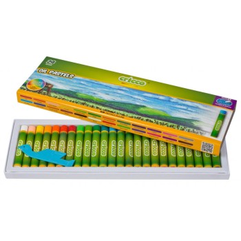 Kredki CRICCO pastele olejowe 24kolory CR481K24