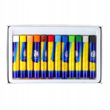 Pastele olejne zestaw 12 kolorów kredki 313112001 ASTRA