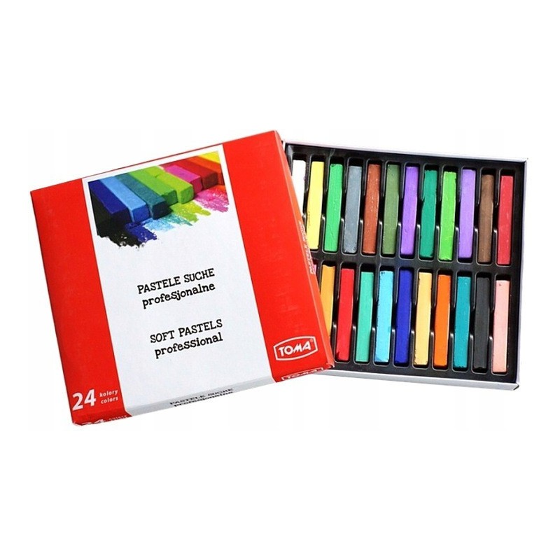 Kredki pastele suche 24 kolory TO-580 TO-580 TOMA