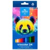 Kredki szkolne TRICOLOR PANDA 9mm 24 kol. 3144 KOH-I-NOOR