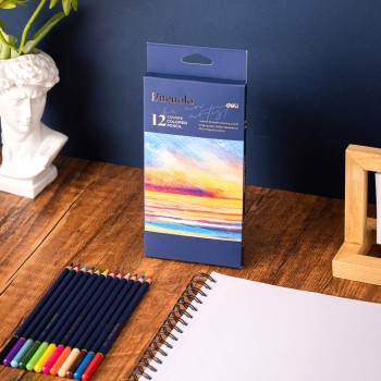 Kredki ołówkowe FINENOLO 12 kolorów EC131-12 DELI